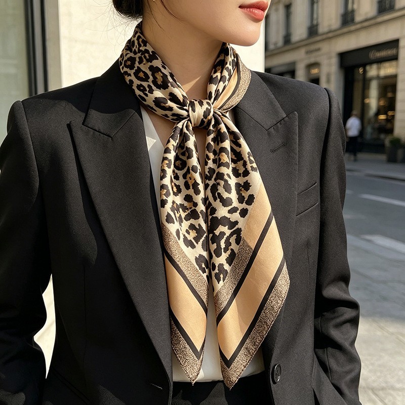New 70cm Leopard-Print Scarf