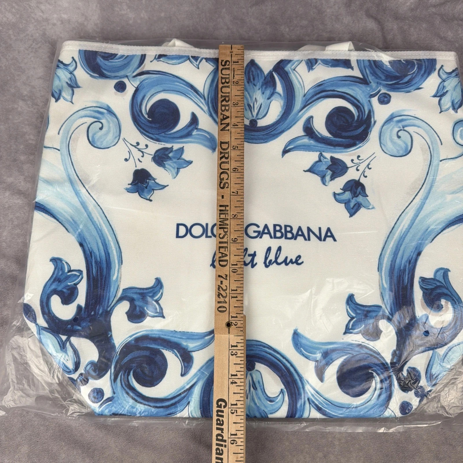 Dolce&Gabbana Light Blue Cooler Bag Insulated Tote Lunch Picnic Beach Travel NEW