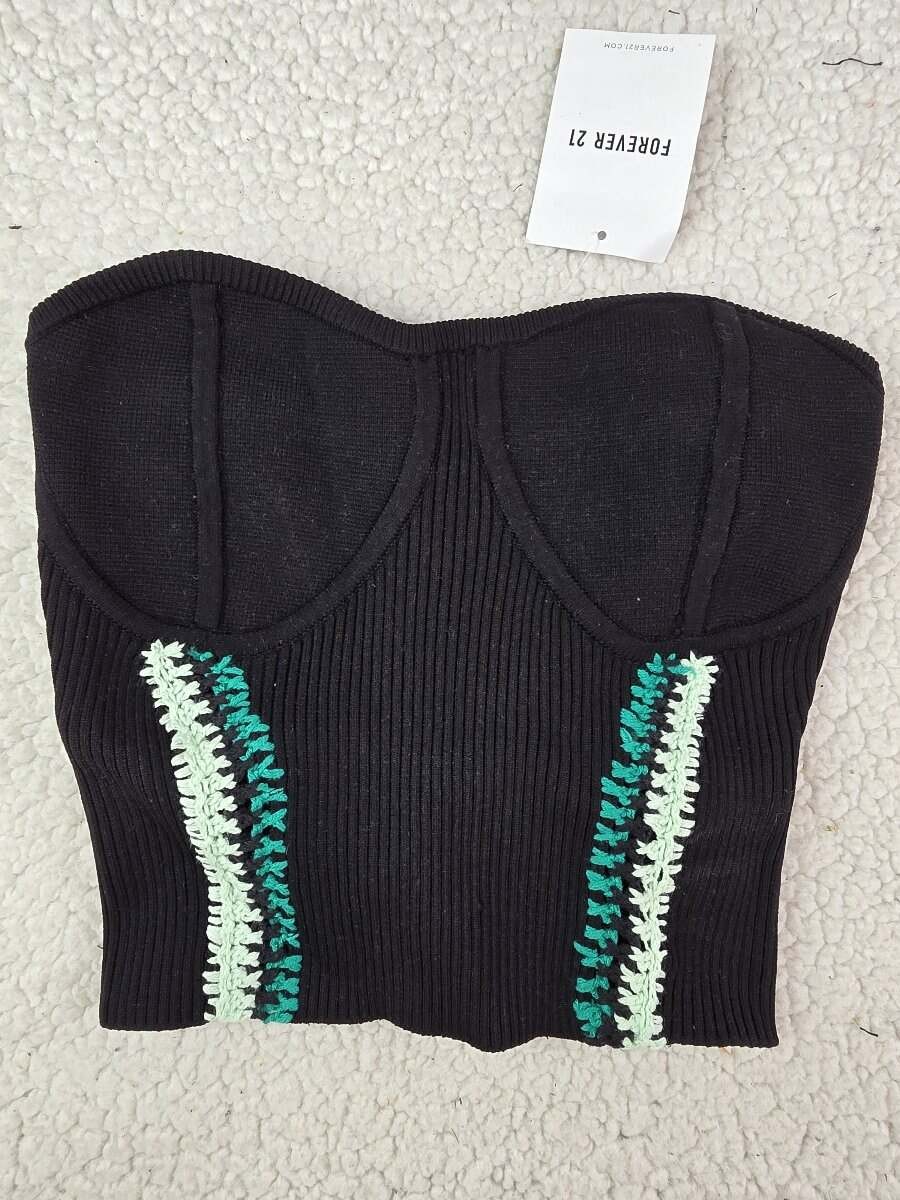 FOREVER 21 Size Small Women’s Black Bodice Type Tube Top