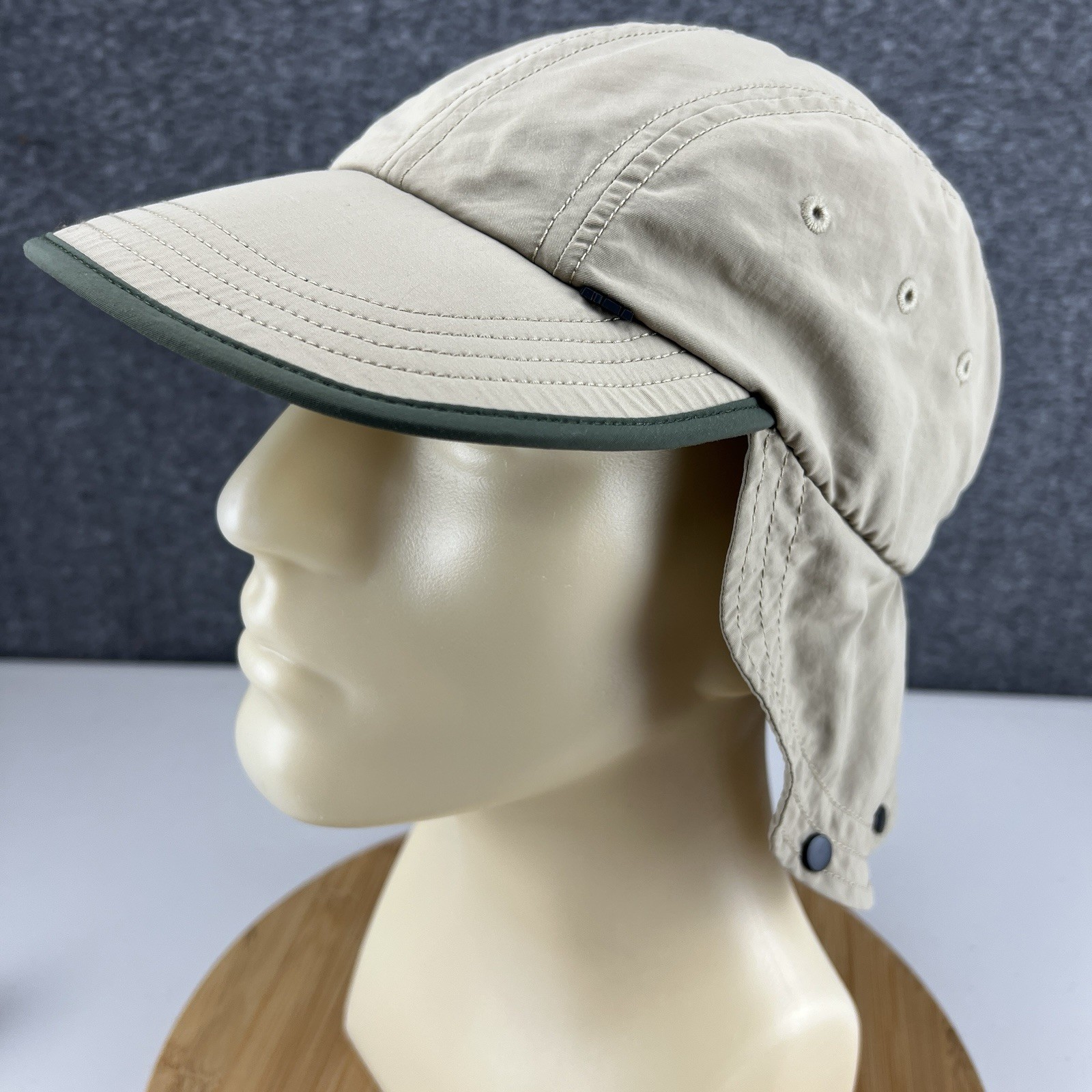 REI Sun Cap Hat Men Adjustable Brown Panel Fishing Hiking Lightweight Neck Flap