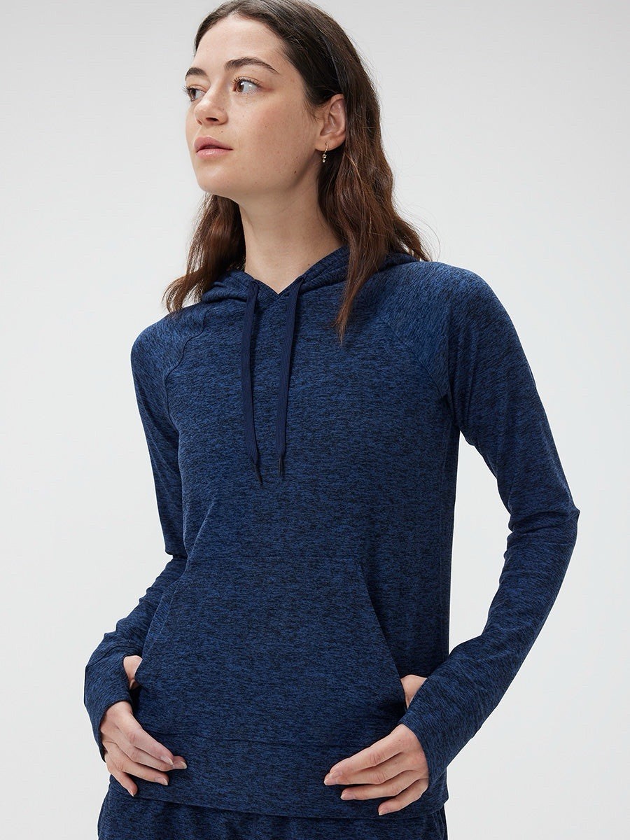 Outdoor Voices CloudKnit Hoodie in Navy Women’s Size Small