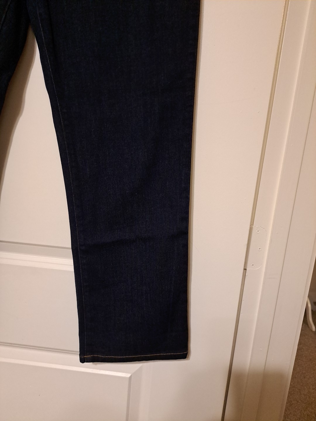 Eileen Fisher Blue Jeans Sz 12 EUC 5 Pkt Straight Leg Returns Accepted 36×27.5