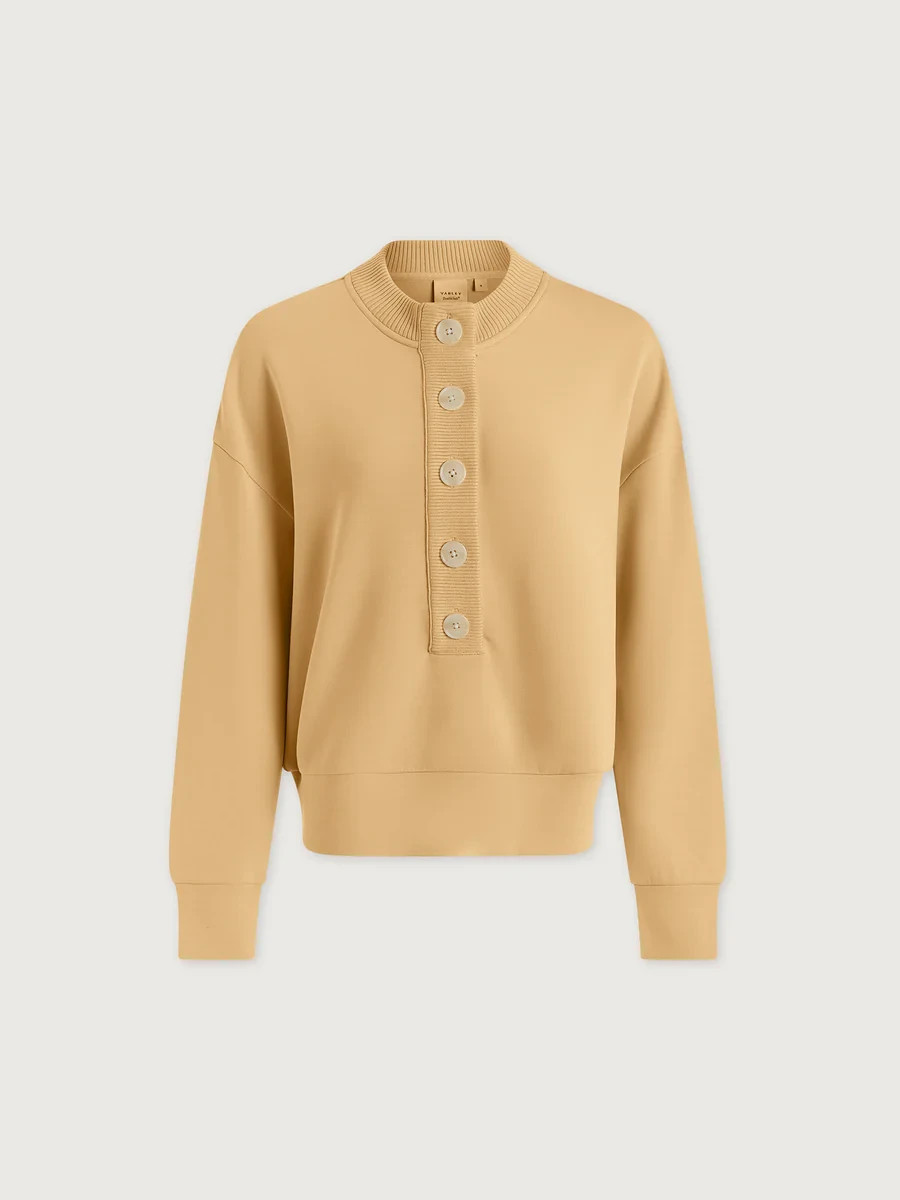 Brand New Varley Reena Button Front Sweat Multiple Colors and Sizes Available