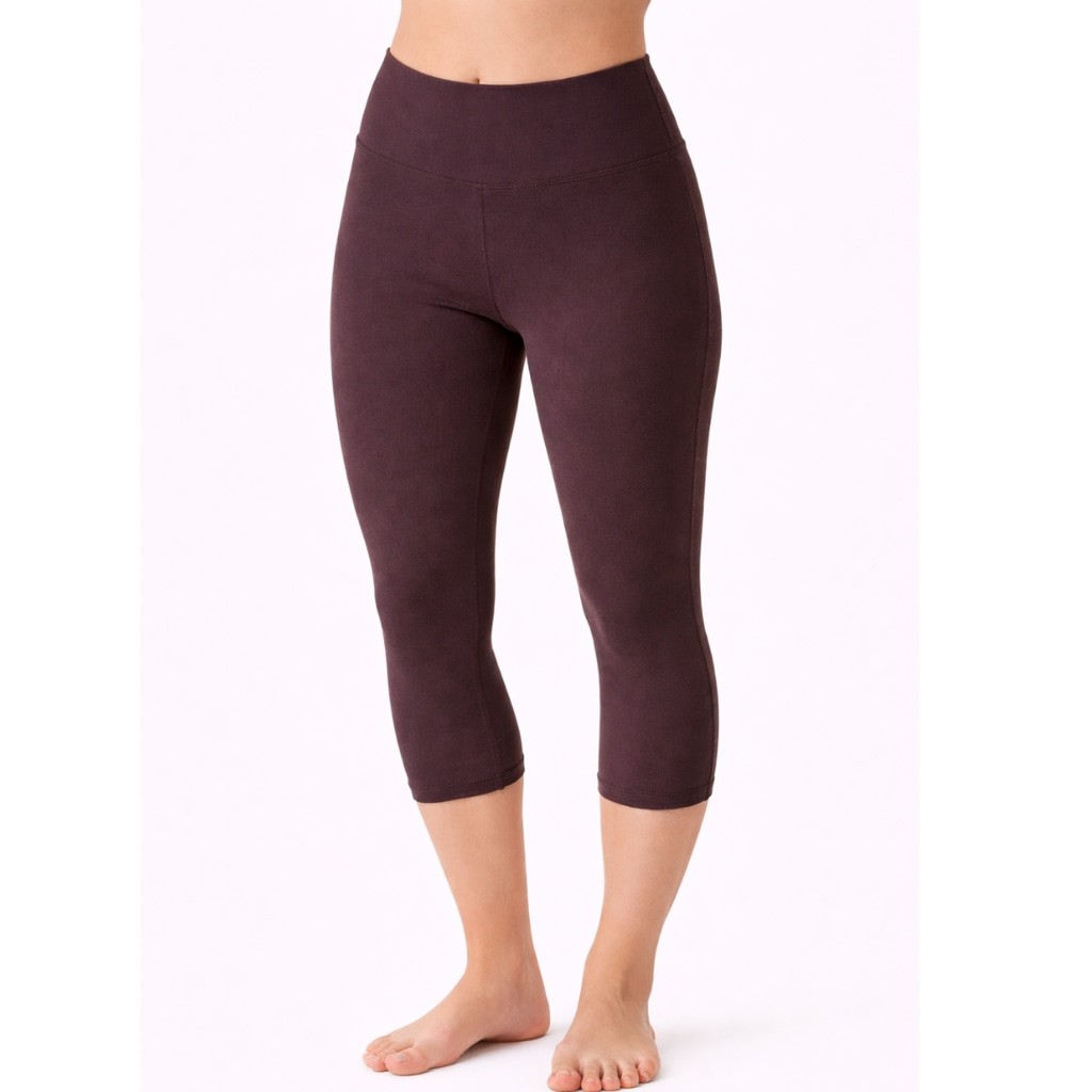 Women’s High Waisted Capri Leggings – Leggings Depot – Brown – One Size – NWT