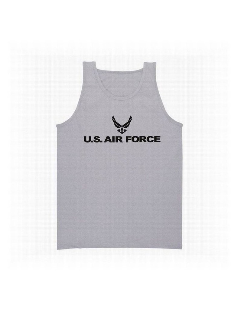 US AIR FORCE TANK TOP T-SHIRT SPORT GREY USAF