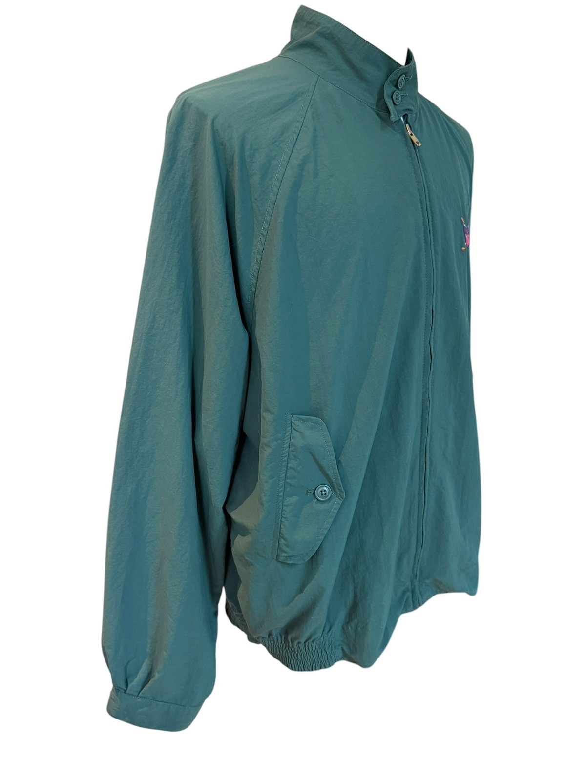 VTG Polo Ralph Lauren Jacket Men XL Green Bi Swing Bomber Made in USA Golf Crest