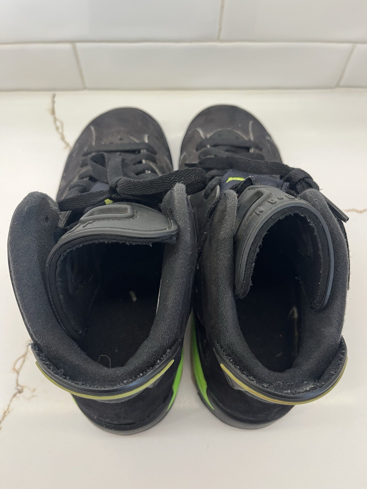 Air Jordan 6 Retro Electric Green Black GS Youth 5Y 384665-003