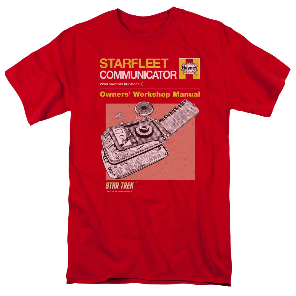 STAR TREK COMM MANUAL Licensed Adult Men’s Graphic Tee Shirt SM-5XL