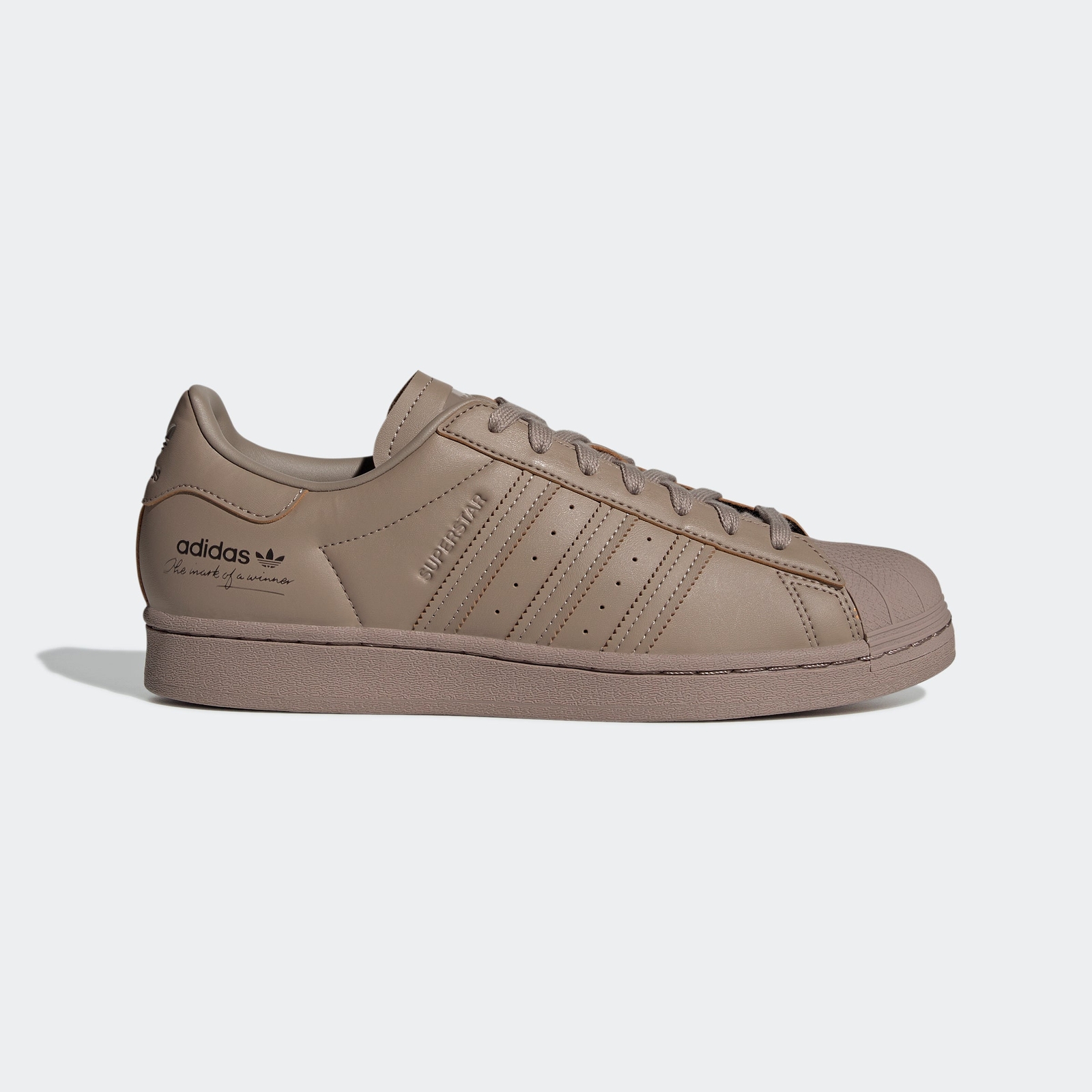 adidas Superstar Originals Chalky Brown Tan Earth GY9641 Men’s Shoe Size 9.5