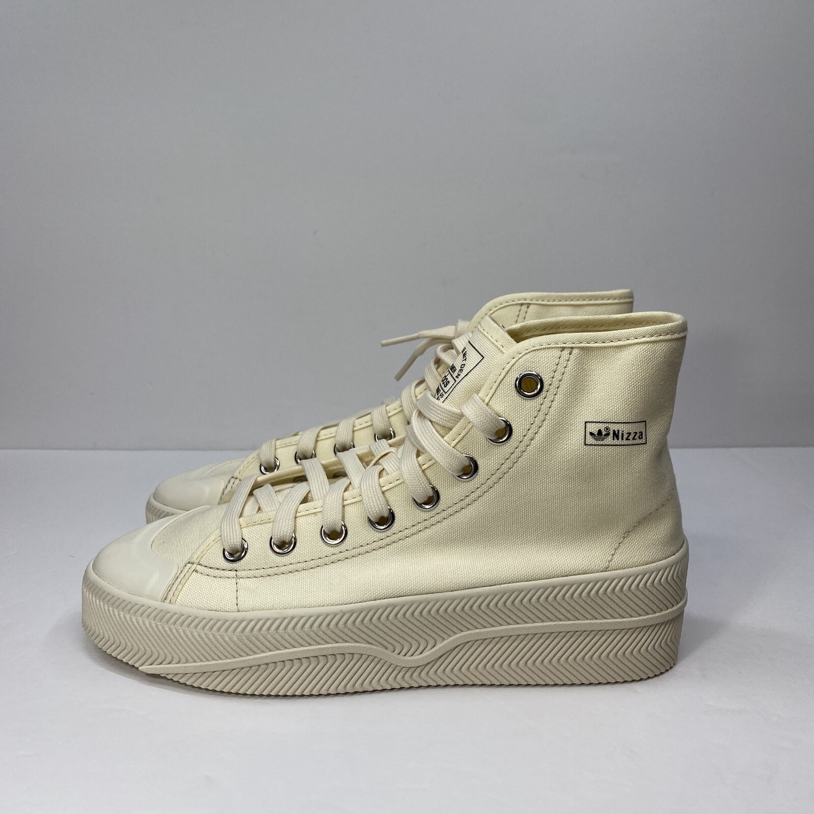 Adidas Shoes Mens 7 Nizza 2 GX0988 Sneakers Cream White Platform NEW