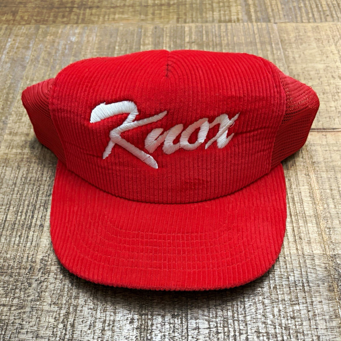 Vintage Red Knox Lumber Trucker Hat One Size Adjustable Mesh Back Unisex