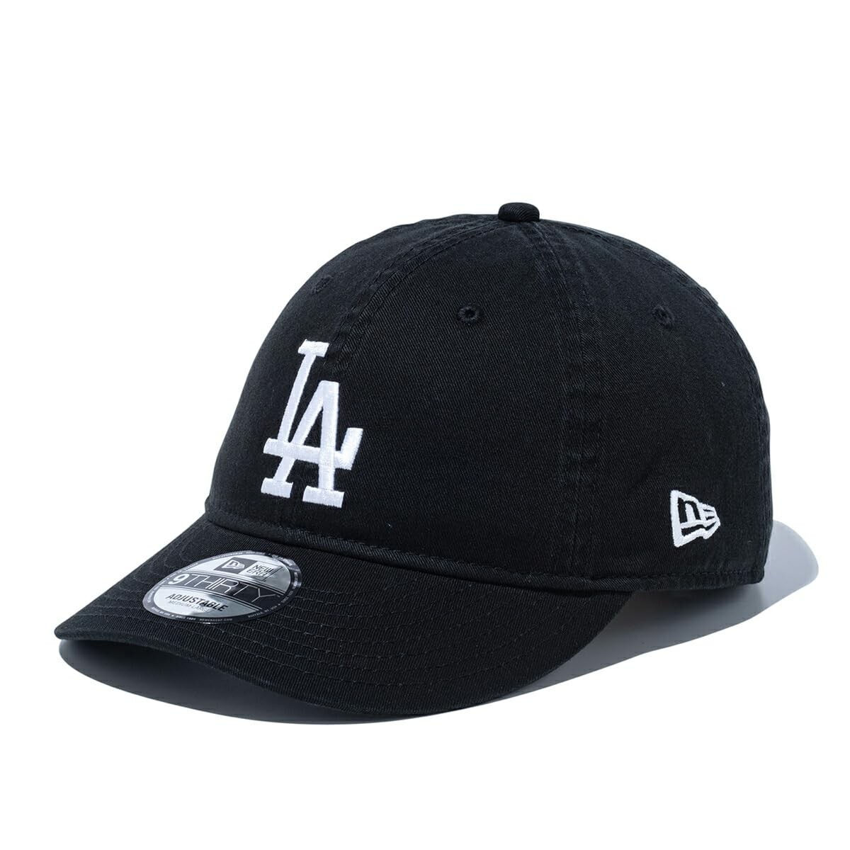 NEW ERA 9THIRTY MLB LA Dodgers Cap Black White Adjustable M/L 57-61cm