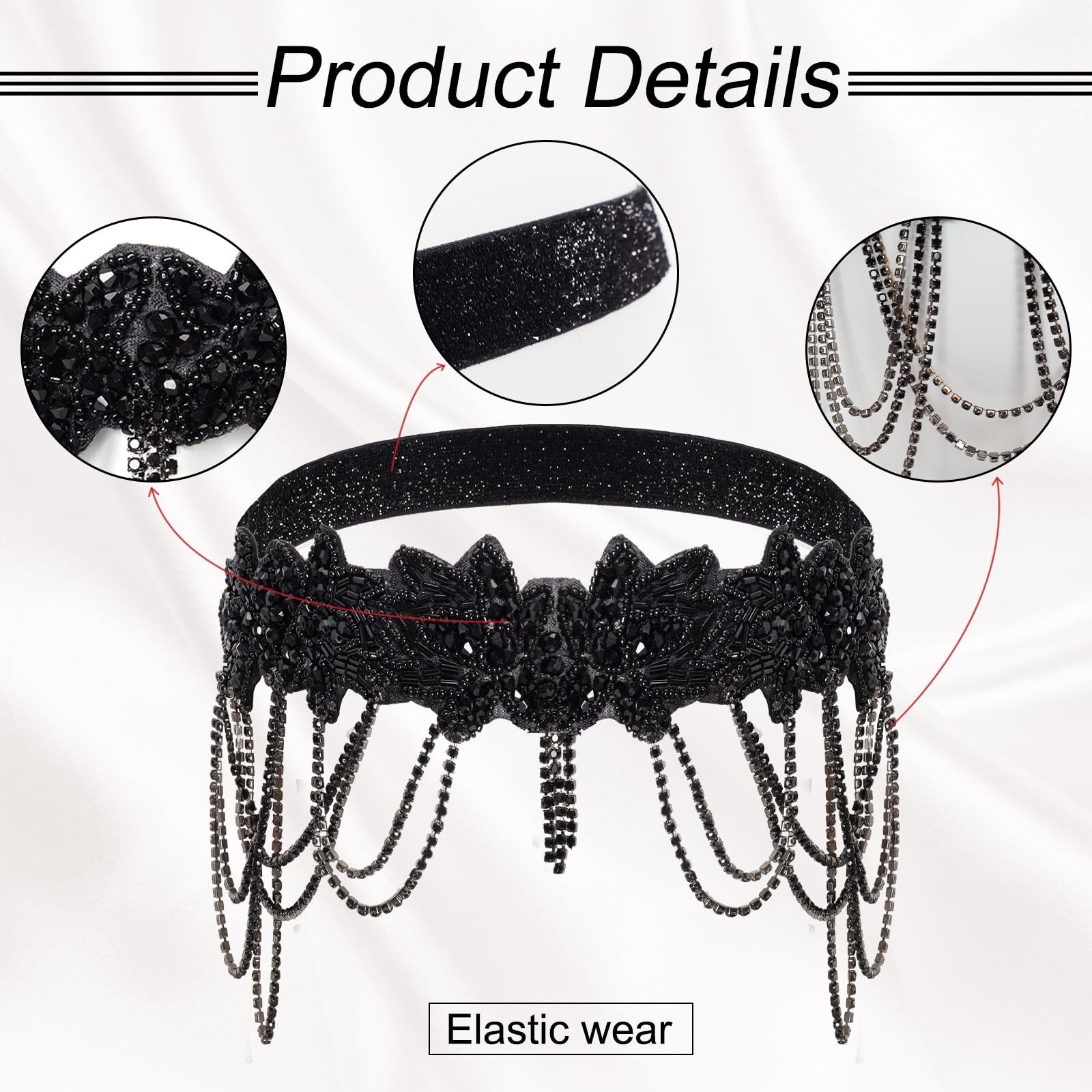 1920s Flapper Headpiece Flapper Headband Roaring 20s Flapper Accessories for …