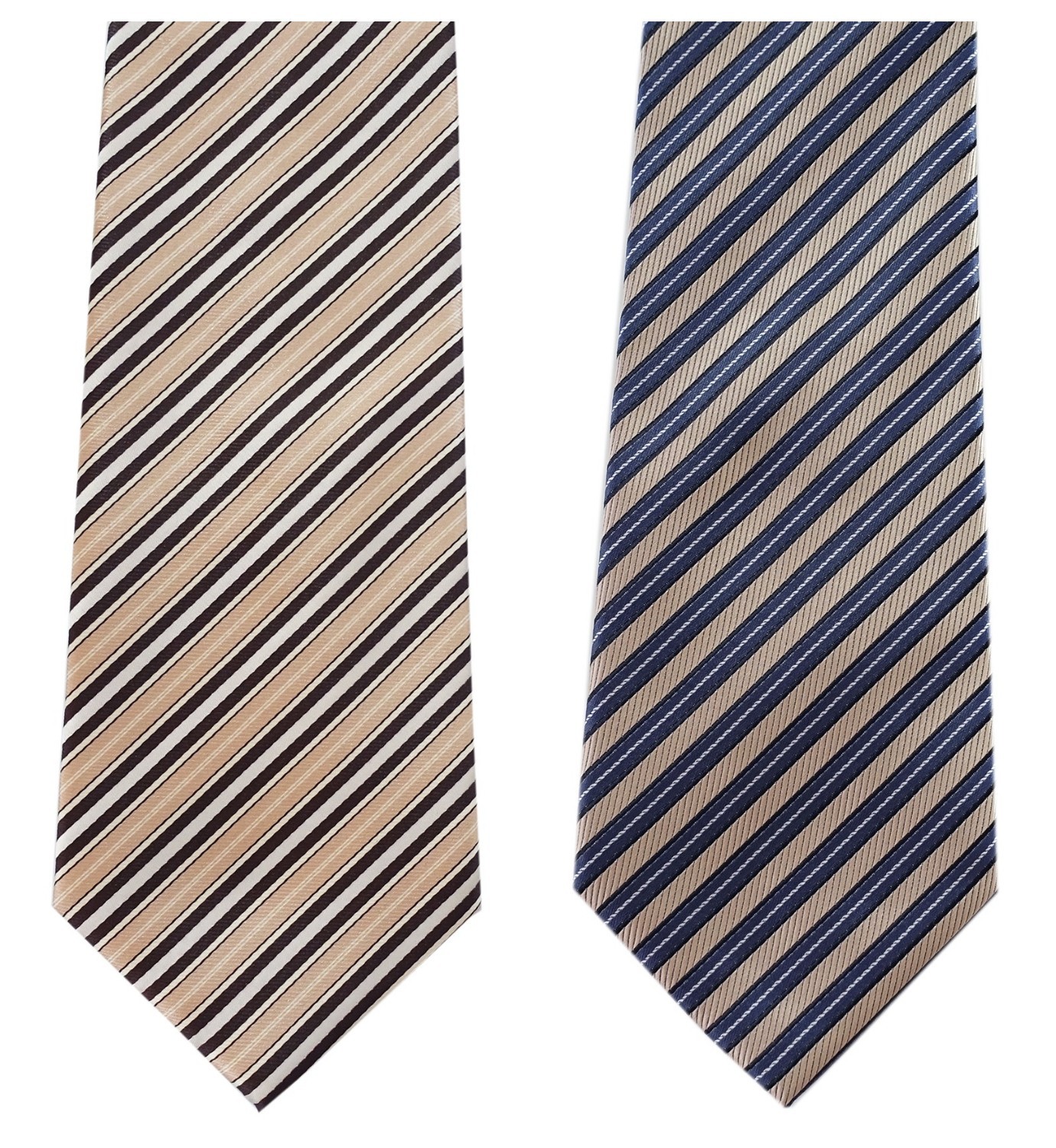 Extra Long Mens 63″ Tie Woven Jacquard Brown/coffee XL Necktie 160cm 2PCS Pack