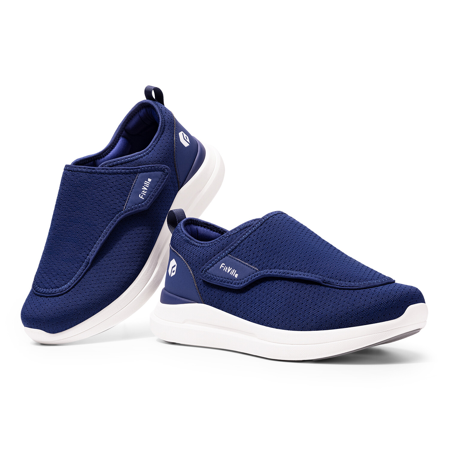 FitVille Diabetic Shoes Men Extra Wide Slip-On Shoes Swollen Feet Pain Relief