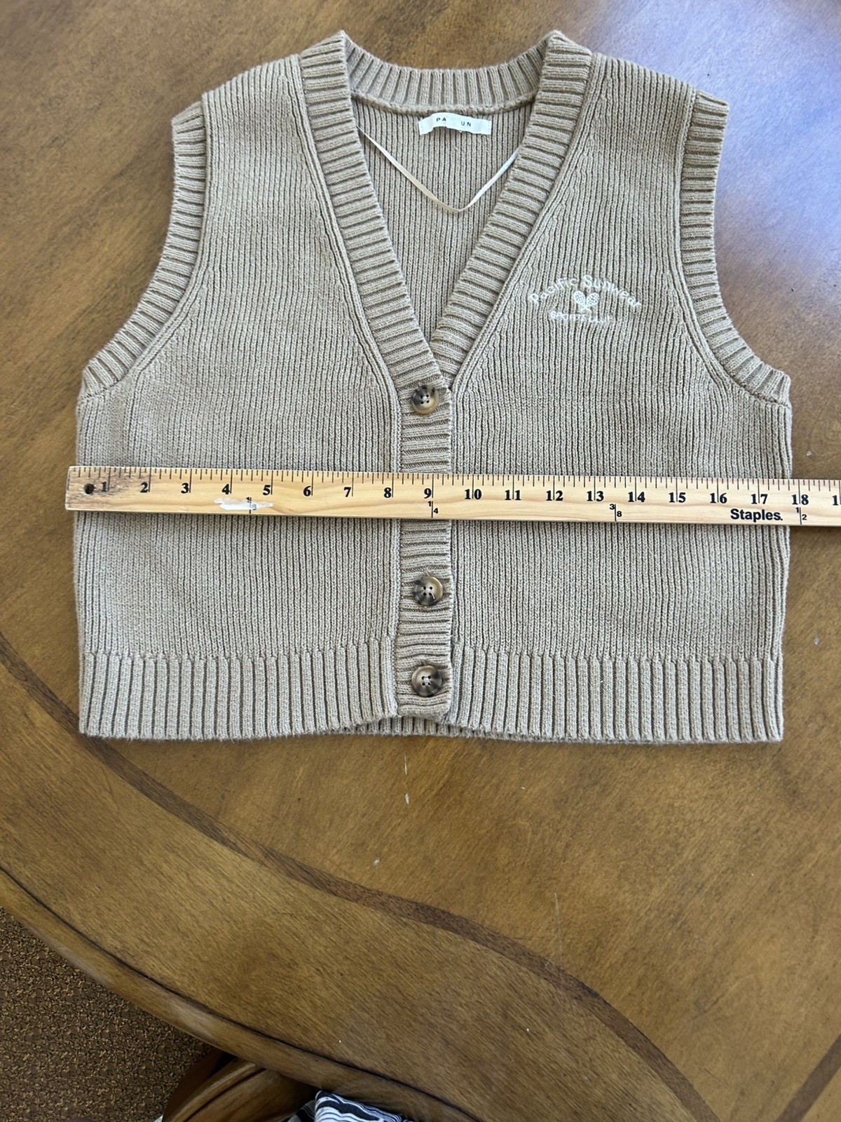 PACSUN Womens Sweater Vest Tennis logo size Medium (a)