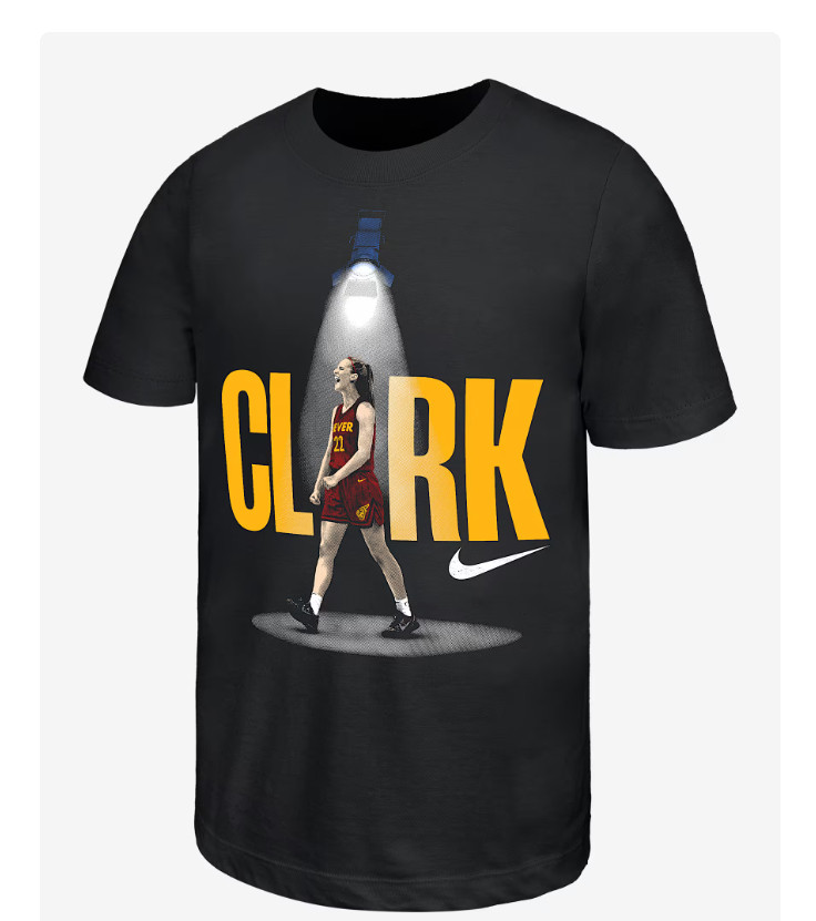 New Nike Caitlin Clark “So Win” Basketball Loose Fit T-Shirt Men’s Size Medium