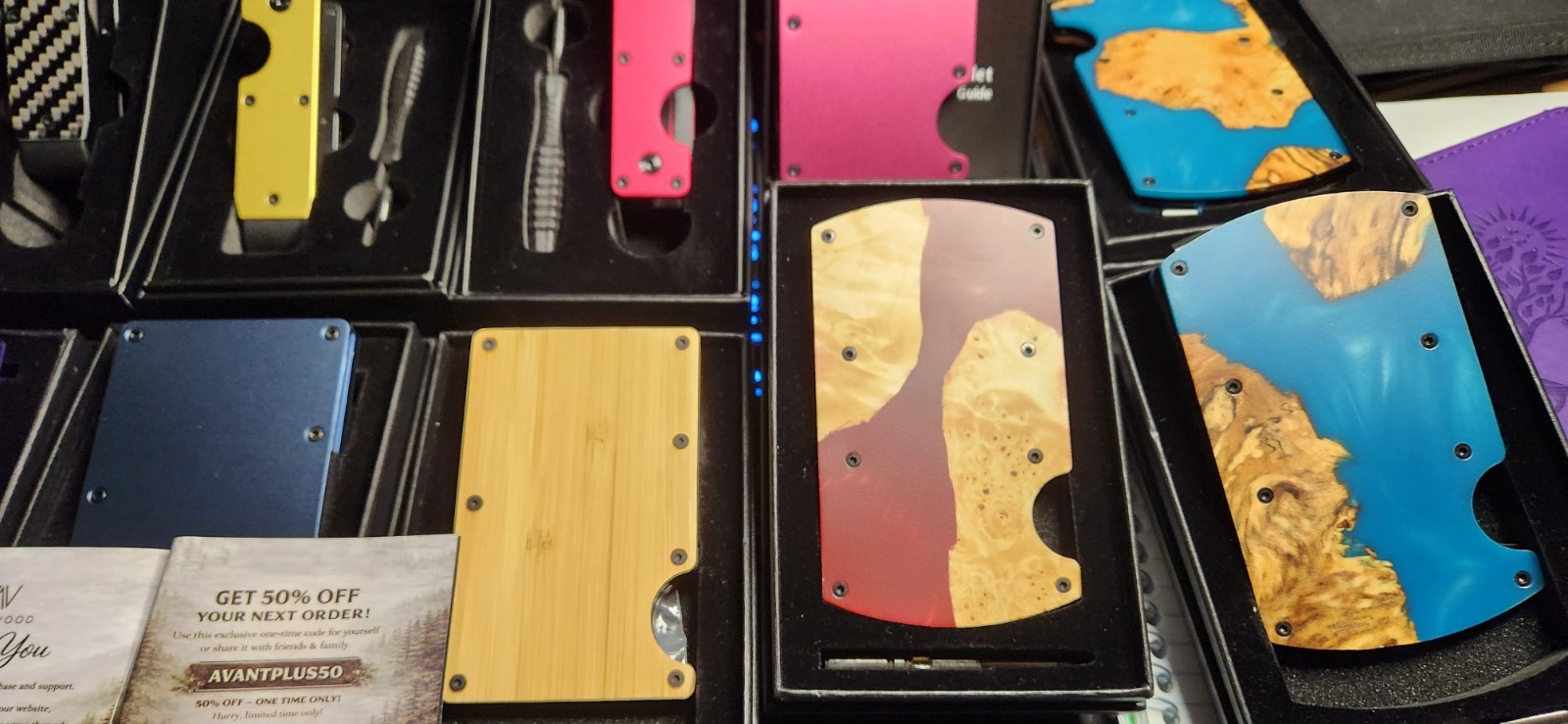 Avantwood wallets and key holders