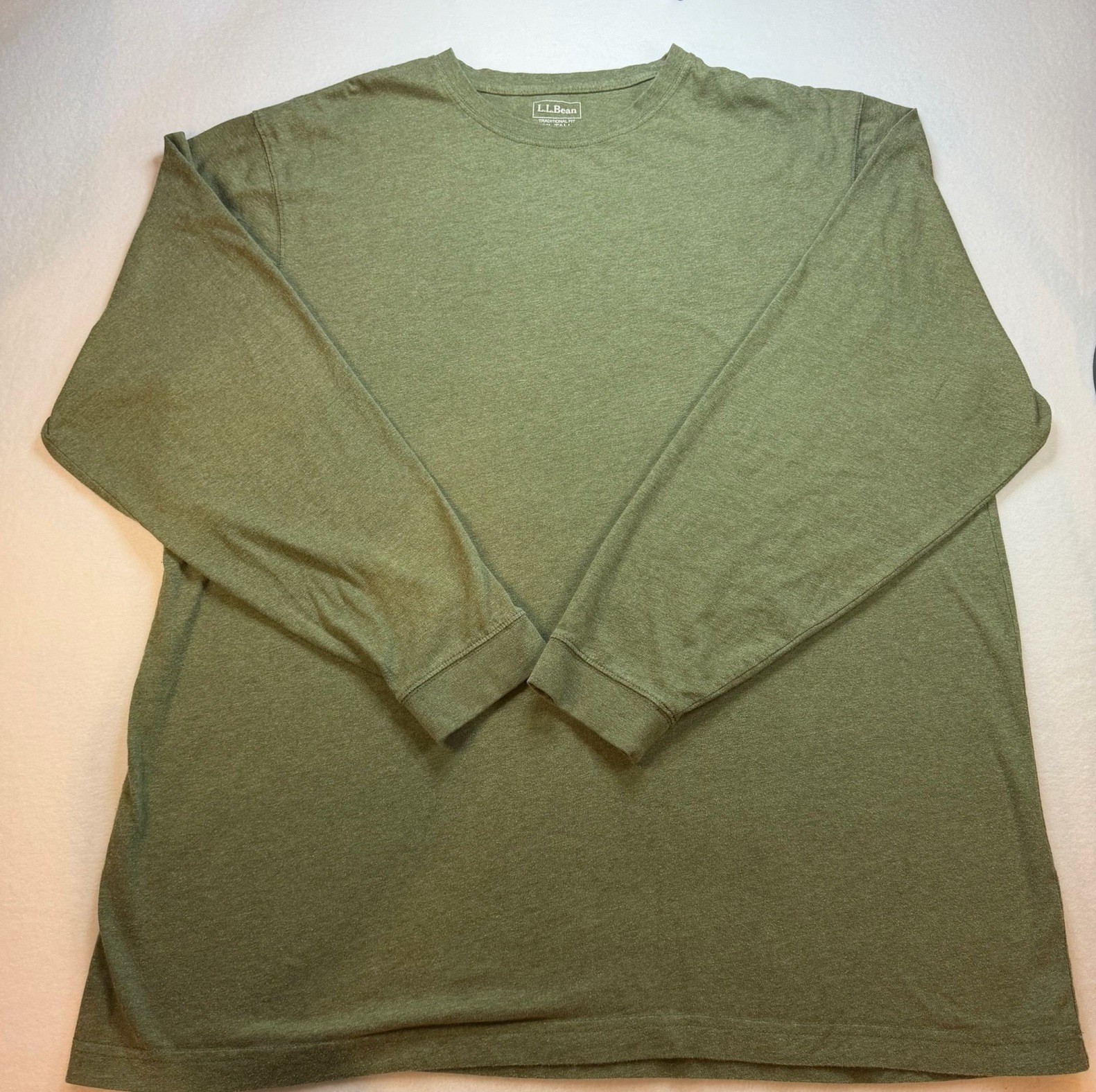 L.L. Bean Mens Traditional Fit Long Sleeve XLarge Tall Workwear Outdoor Fishing