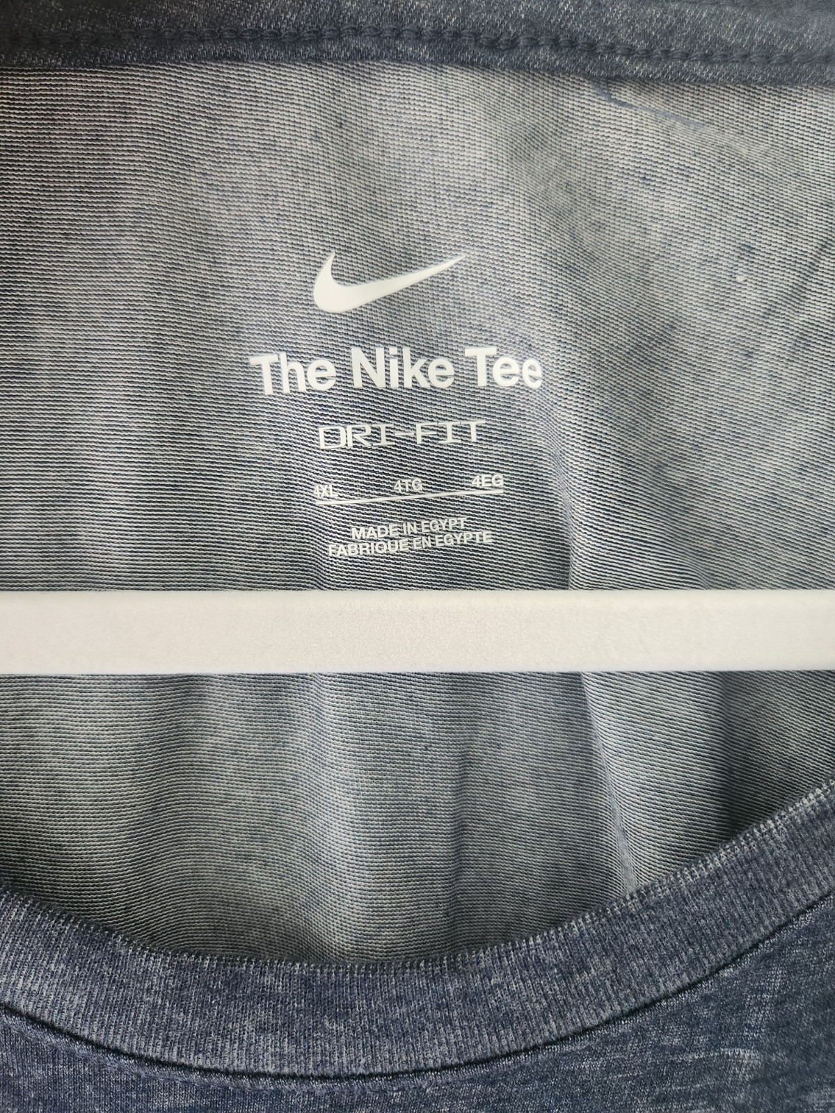 Nike Mens Dri-FIT Training Shirt 4XL Navy Blue Short Sleeve