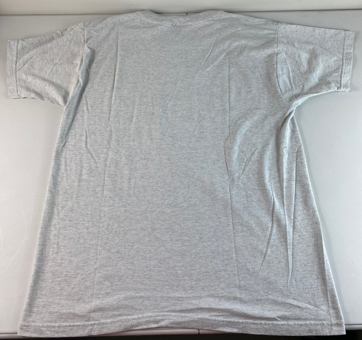 D.A.R.E TO KEEP KIDS OFF DRUGS NEON RAINBOW Gray COTTON T-SHIRT Sz L Large