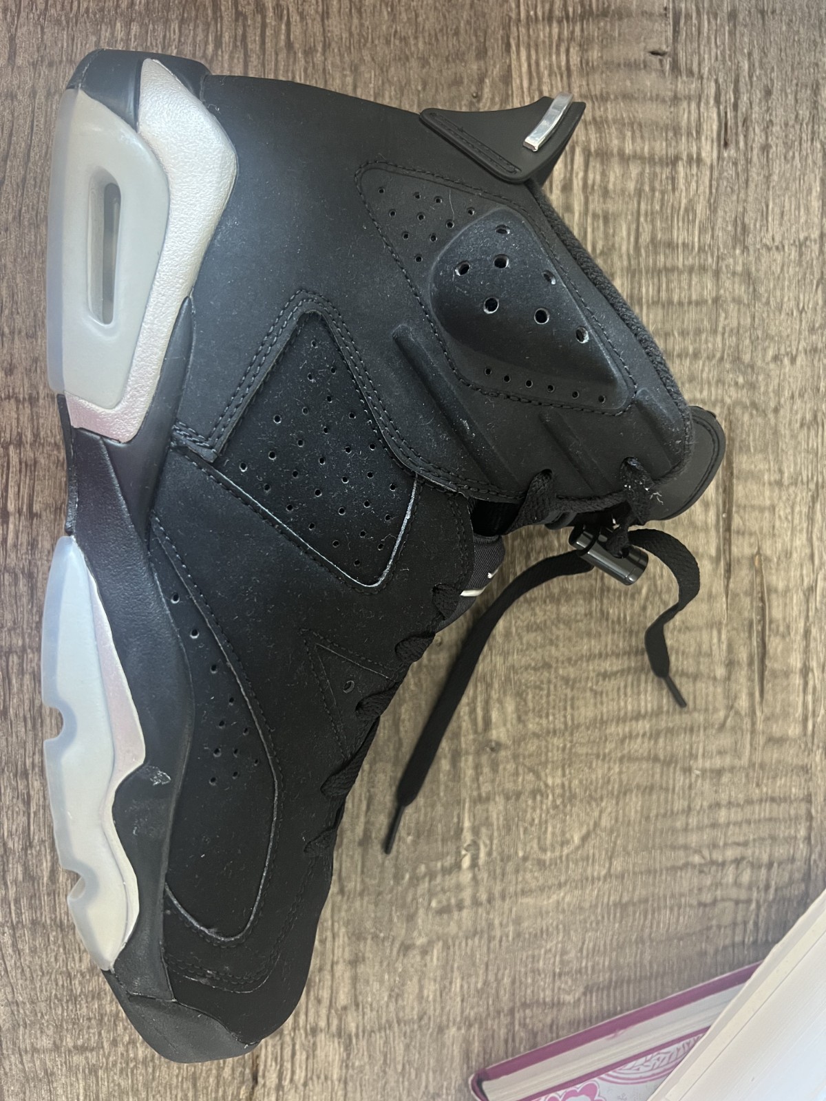 Nike Air Jordan 6 Retro Chrome Metallic Silver Black Size 10.5 DX2836-001 OG Box