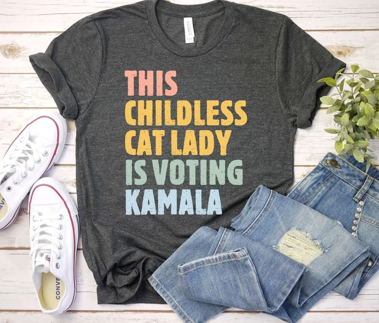 Kamala Harris 24 Shirt, This Childless Cat Lady is Voting Kamala Shirt