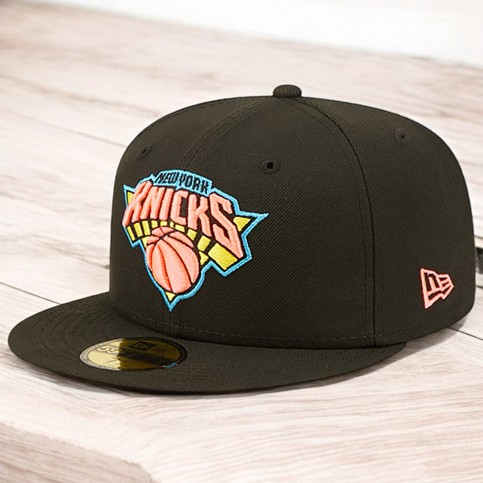 [70643201] Mens New Era NBA 5950 PINK GLOW FITTED – NY KNICKS