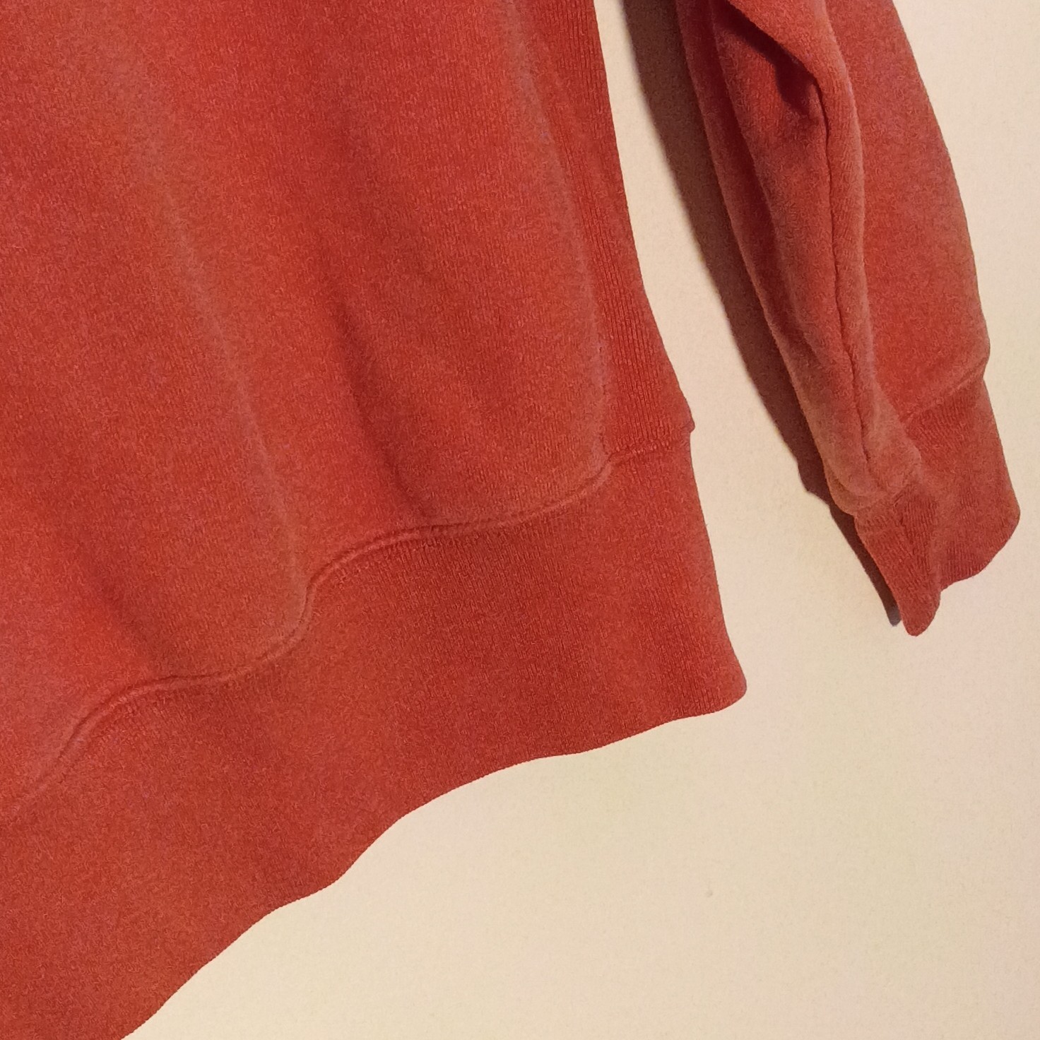 Champion Reverse Weave Sweatshirt Medium Rust Orange Embroidered Logo