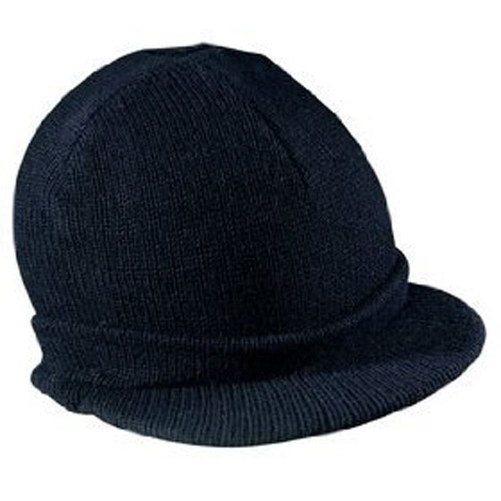 Cuff Beanie Visor Cap, Navy