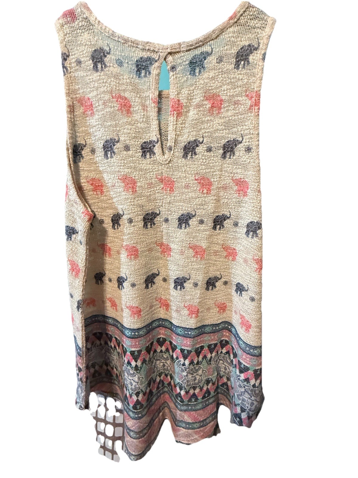 Ginger G. Tank SZ Large Elephants Marching Style# K7480-DM84