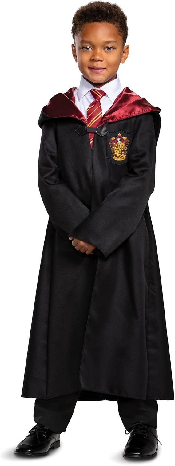 Harry Potter Gryffindor Kids Costume 3PCS Set Robe Tie Scarf Wizard Dress-Up