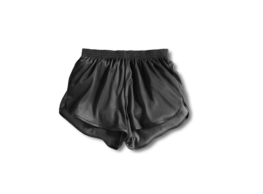 Men’s Black Nylon Running Track Shorts PT Training Silkies Ranger Panties