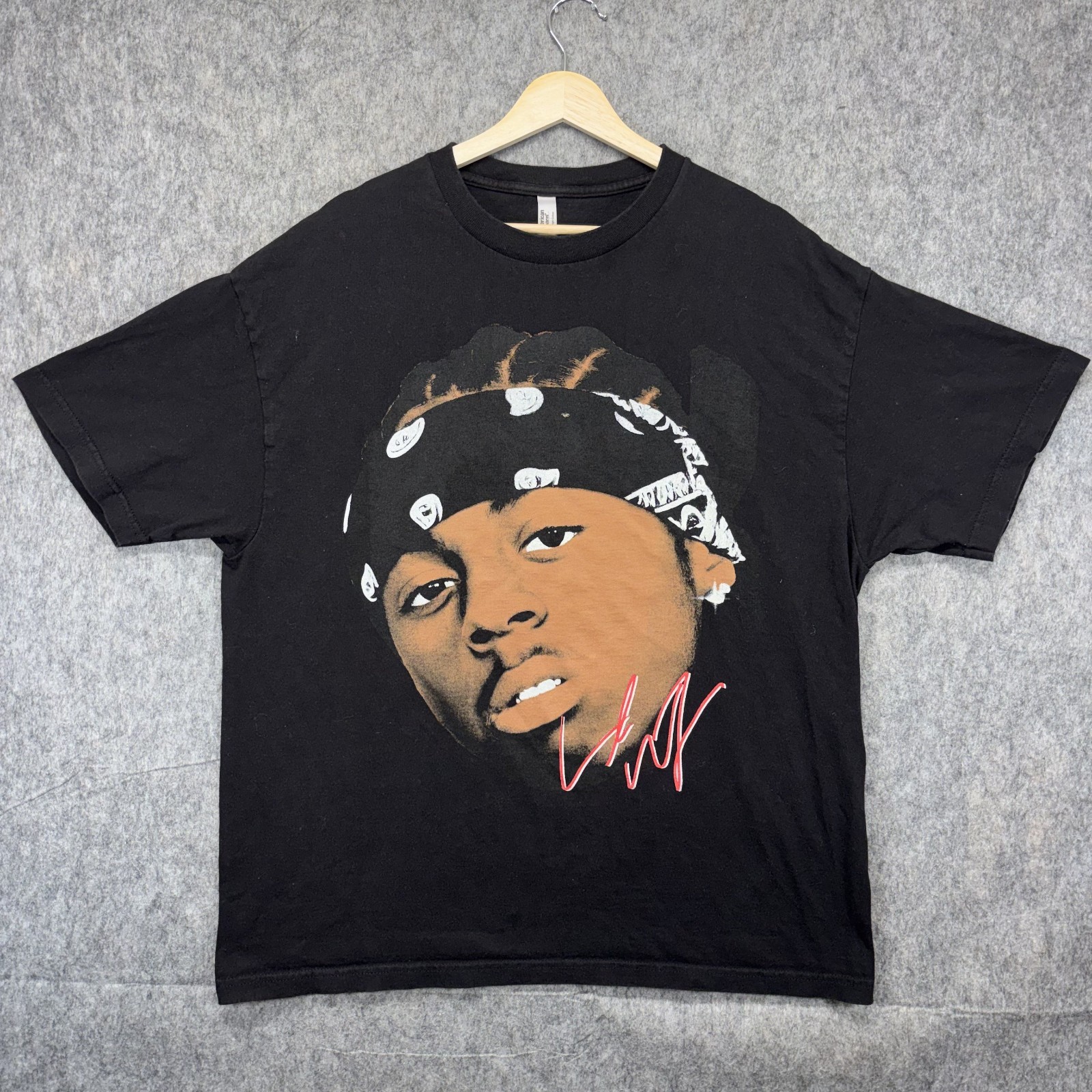 Lil Wayne Big Face T-Shirt Men’s XL Moneyteam Rap Tee American Apparel Weezyana