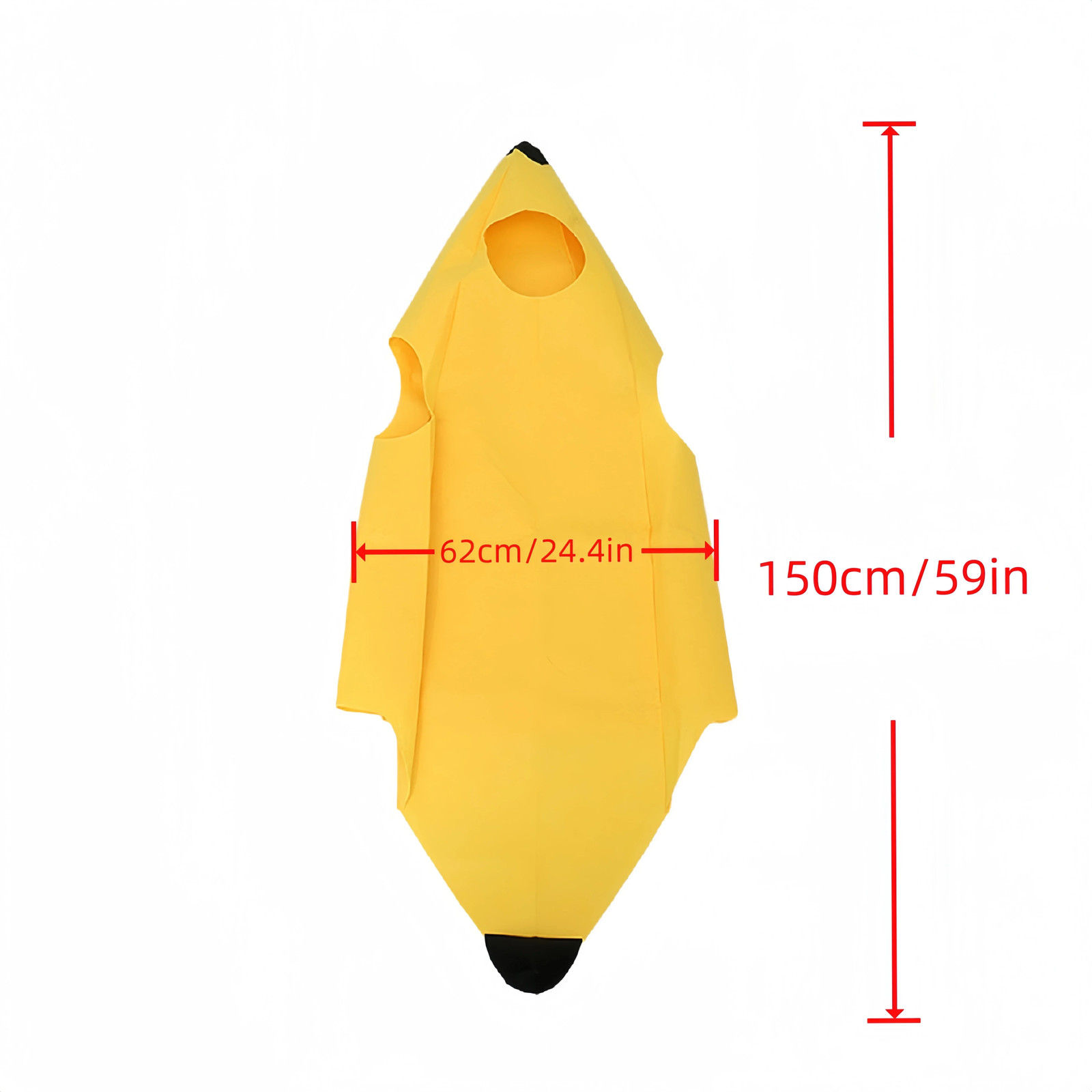 Adult Kids Unisex Funny Banana Cosplay Costume Suit Yellow Halloween Fruit Fancy
