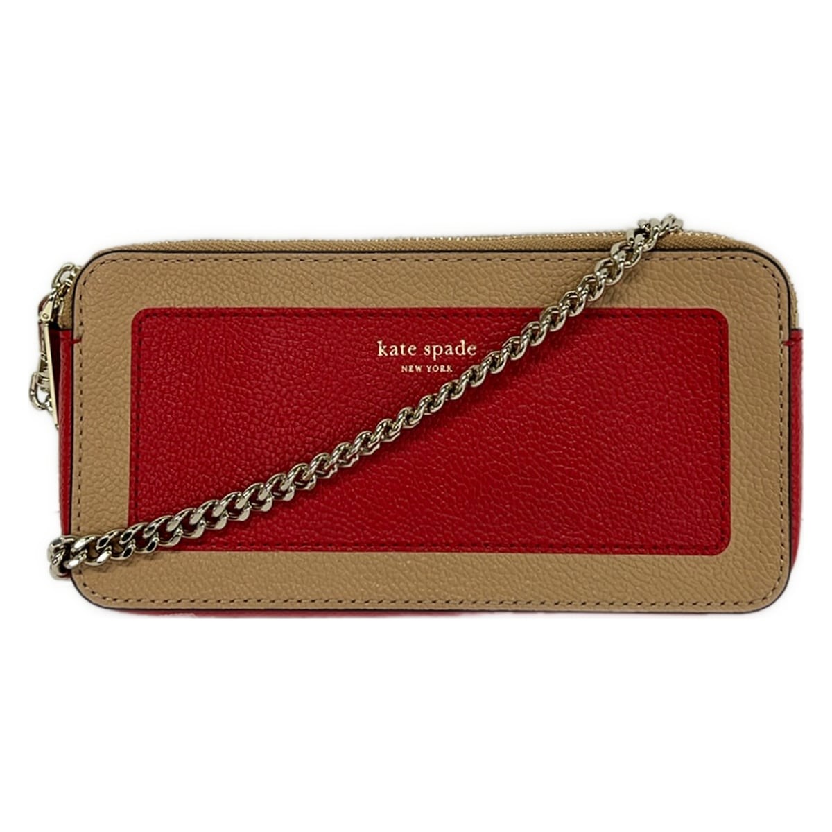 Kate spade PWRU7132 Red Beige Leather Other Style Wallet