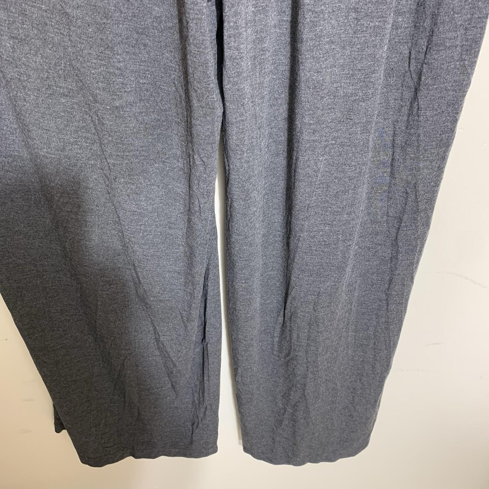 Ododos Wide Leg Pants Womens Small Gray High Waist Smocked Rayon Stretch Pockets
