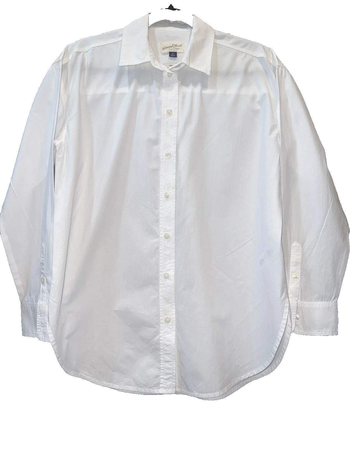 Universal Threads Blouse, Oversize Fit, Long Sleeve Size XL White 100% Cotton