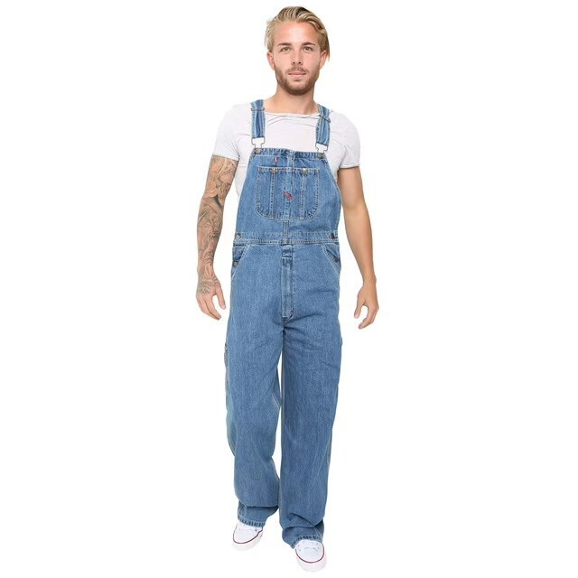 Mens Dungaree Bib and Brace Overalls Engineer Workwear Heavy Duty Pants Coverall