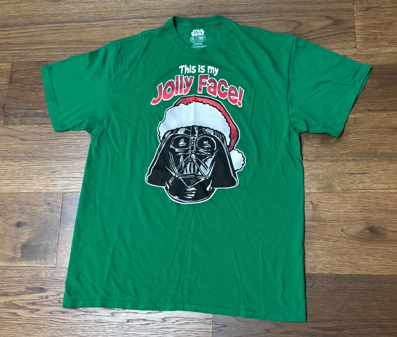 Star Wars Darth Vader Christmas Holiday Graphic T-Shirt Men’s Size XL