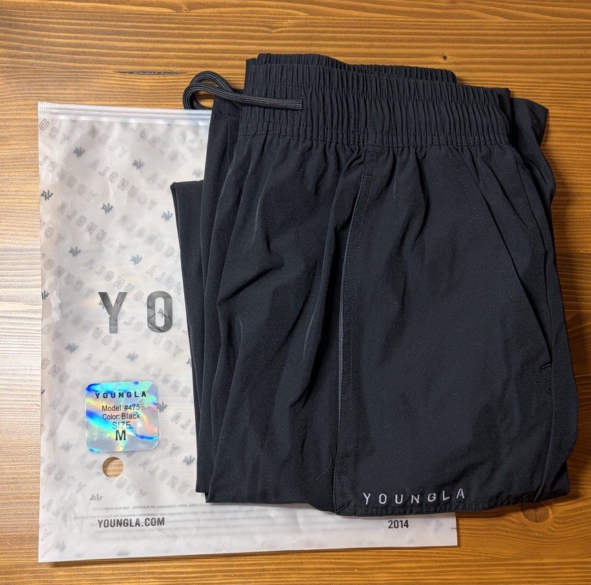 YoungLA 2023 Baggy Gym Cargo Pants Men’s Medium Black Streetwear Joggers
