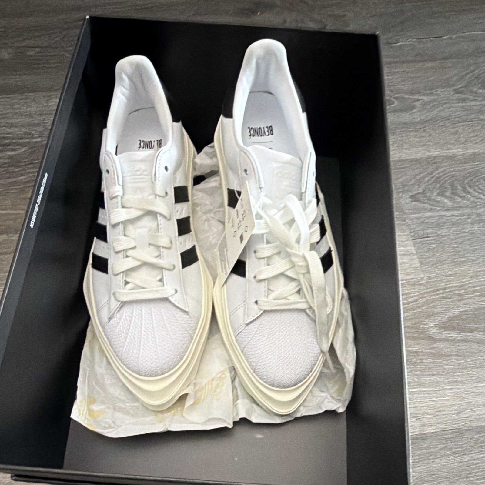 adidas Ivy Park x Beyoncé Superstar Platform Low Top Sneaker White/Black FY7730