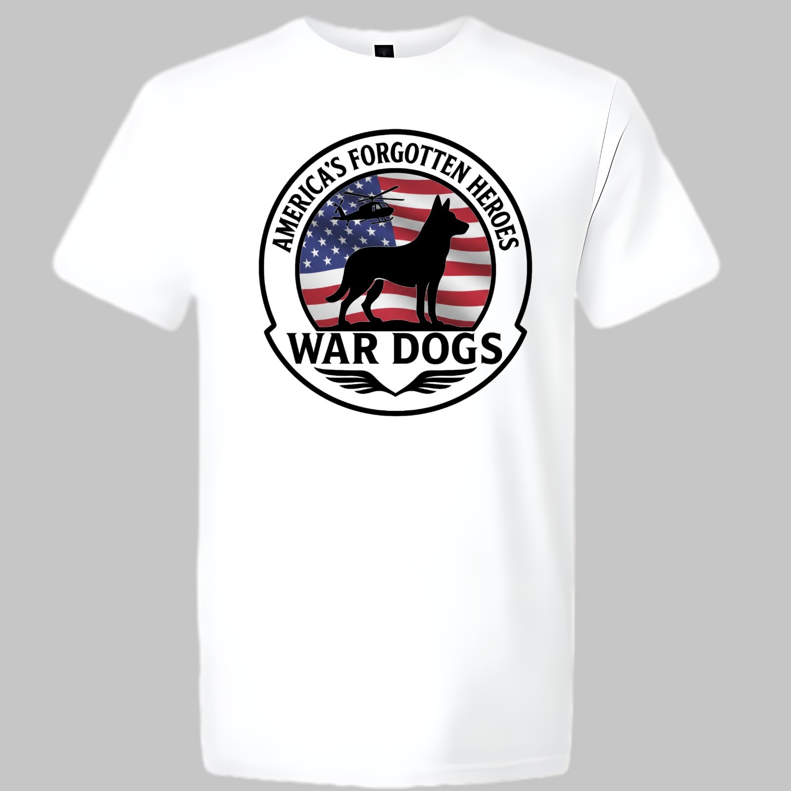 German Shepherd War Dogs America’s Forgotten Heroes T-shirt Veteran Service Dogs