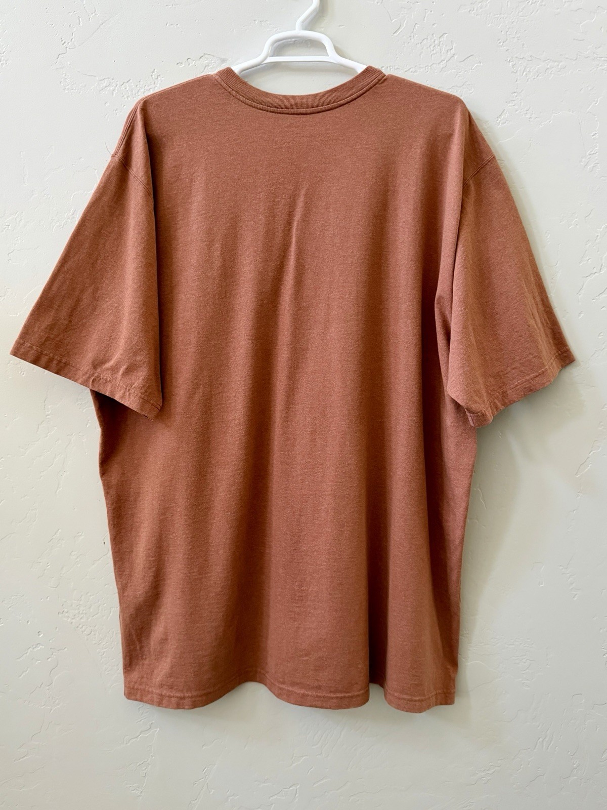 Carhartt Dearborn Loose Fit Henley Pocket T Shirt Rust Mens 3XLT Tall Workwear