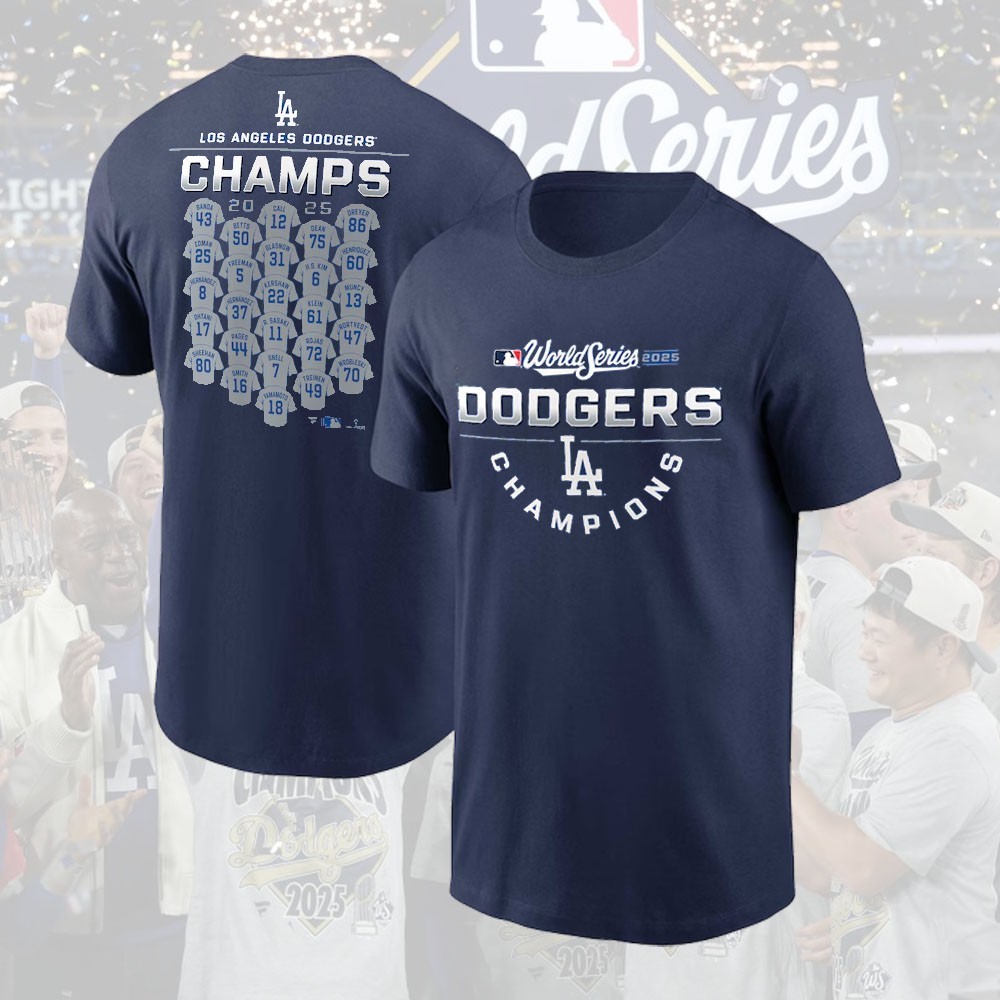 HOT! Los Angeles Dodgers 2025 World Series Champions Name & Number of All Player