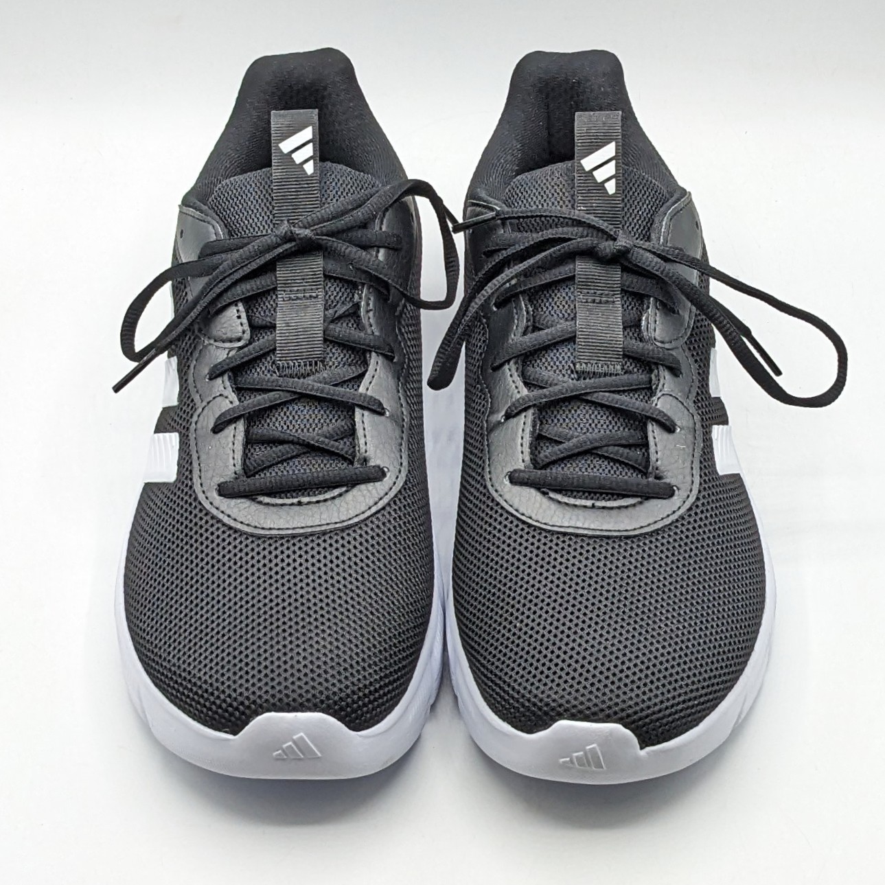 adidas “Cloulfoam Flex Laces” Men’s Everyday Wear Walking Shoes [Black/Wide] NEW