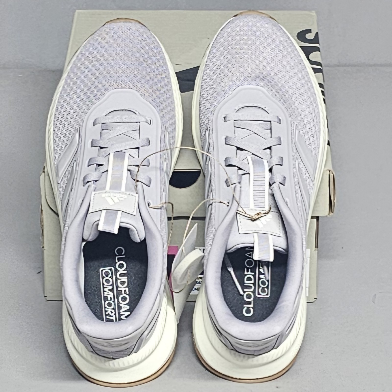 Adidas Womens 8 X_Plr Path Cloudfoam Sneaker Shoes Mesh Top Gray new