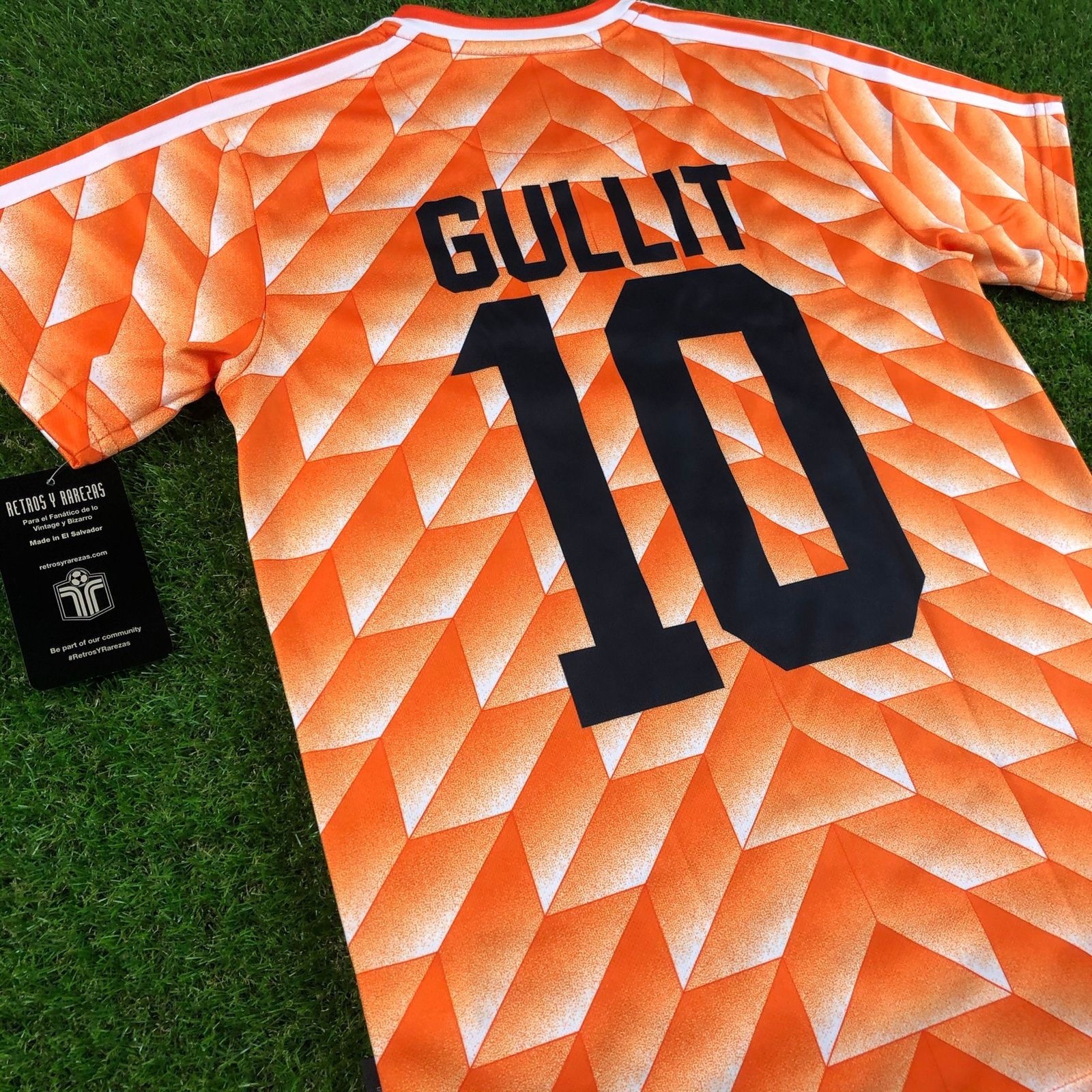 Classic Retro Netherlands Holland 1988 GULLIT 10 Football Shirt Jersey Size 2XL