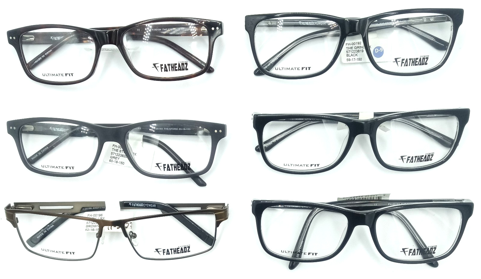 Fatheadz Glasses Mens New CHOOSE SIZE/COLOR/MODEL/FRAME Men’s Eyeglass Frames