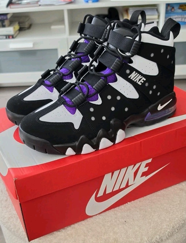 Nike Air Max CB 34 Mid Top Men’s Colorblock Sneakers Black White Purple